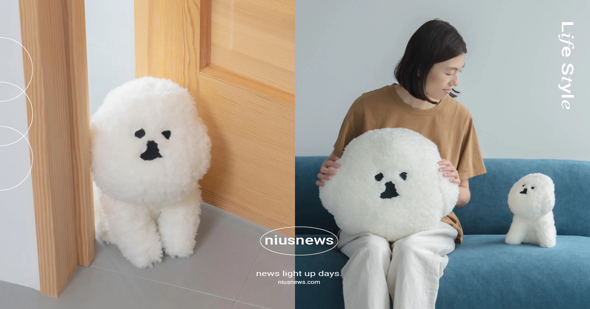 日牌「比熊犬門擋」萌翻全網！「蓬鬆卷毛＋呆萌神情」過分可愛，巨型抱枕也超勸敗！ 日本雜貨、日系雜貨、質感雜貨、Claska、MAMBO、塩川いづみ、比熊犬、門擋
