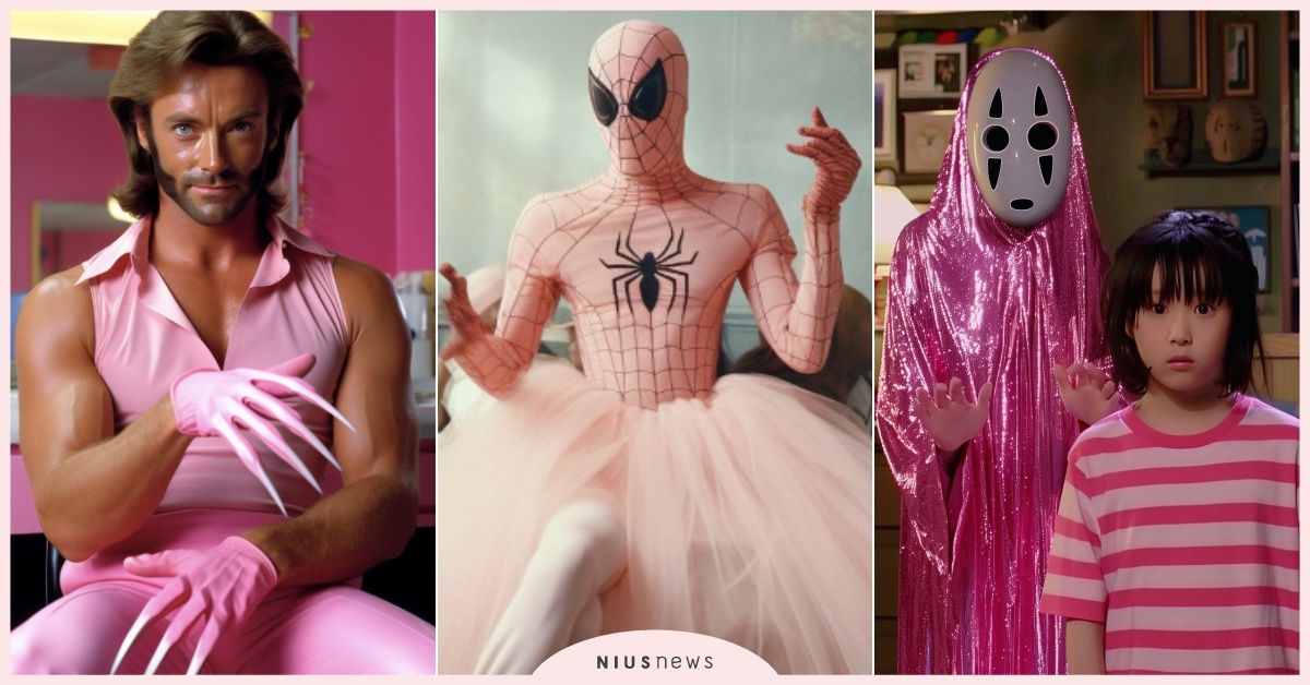 金鋼狼、蜘蛛人變芭比？IG神人「粉紅色AI惡搞圖」爆紅！神隱少女、哈利波特也遭殃 Barbie芭比、Barbie芭比Ai、AI惡搞圖、AI自拍照、AI簡歷照、AI繪圖、哈利波特AI惡搞圖、神隱少女AI、漫威AI、迪士尼AI、AI作圖IG、怪奇物語AI、史瑞克Ai