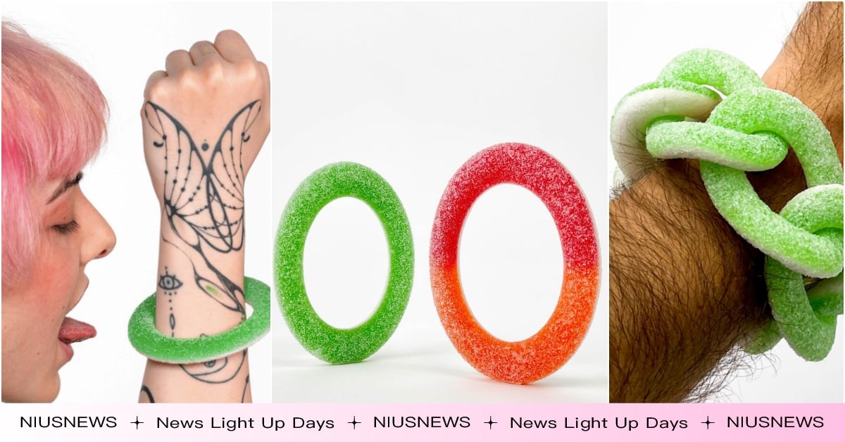 不能吃！擬真度100％「果汁軟糖項鍊、手環」爆熱議，鑽石變糖粉？網笑：會召喚小強 軟糖手鍊、軟糖項鍊、甜點手鍊、甜點項鍊、藝術家手鍊、藝術家項鍊