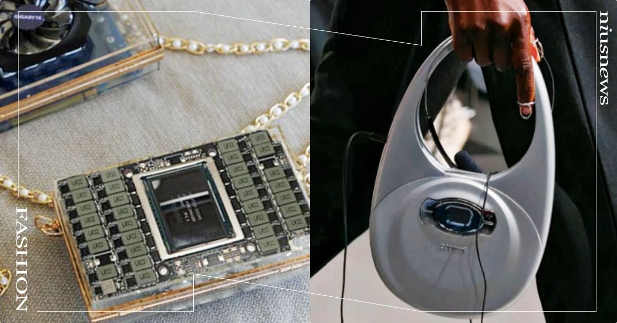  精品包不夠看？2咖「真IT BAG」爆熱議！輝達GPU晶片包200萬天價、CD隨身聽也能提出門 ITBAG、2025ITBAG、ITBAG科技、GPU晶片包、輝達GPU晶片、輝達包包、CD隨身聽包包、GPUPurses、Coperni