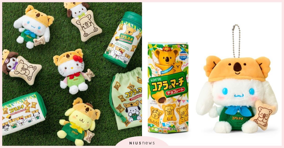 三麗鷗18款樂天小熊聯名開賣！酷洛米＆大耳狗戴上無尾熊頭套、餅乾零錢包太勸敗 三麗鷗、樂天小熊、樂天小熊餅乾、三麗鷗聯名、樂天小熊餅乾聯名、酷洛米、大耳狗、無尾熊March君