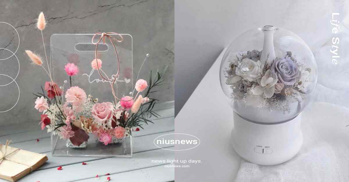 2025母親節6大花禮推薦！永生花水氧機點綴居家擺設、透明永生花盒美翻 2025母親節、母親節送禮、母親節送禮推薦、Pinkoi母親節、Pinkoi送禮