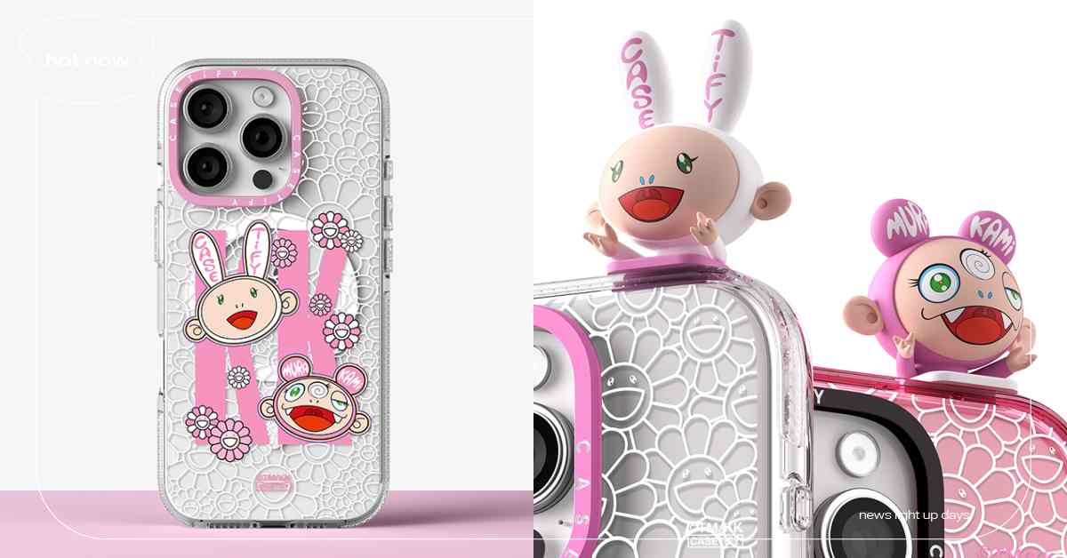 CASETiFY「村上隆」聯名第二彈開賣！粉紅雙生角色可愛亮相，行李箱＋人偶盲盒超勸敗 CASETiFY、CASETiFY村上隆、CASETiFY聯名、村上隆聯名、村上隆KAIKAI AND KIKI、KAIKAI AND KIKI