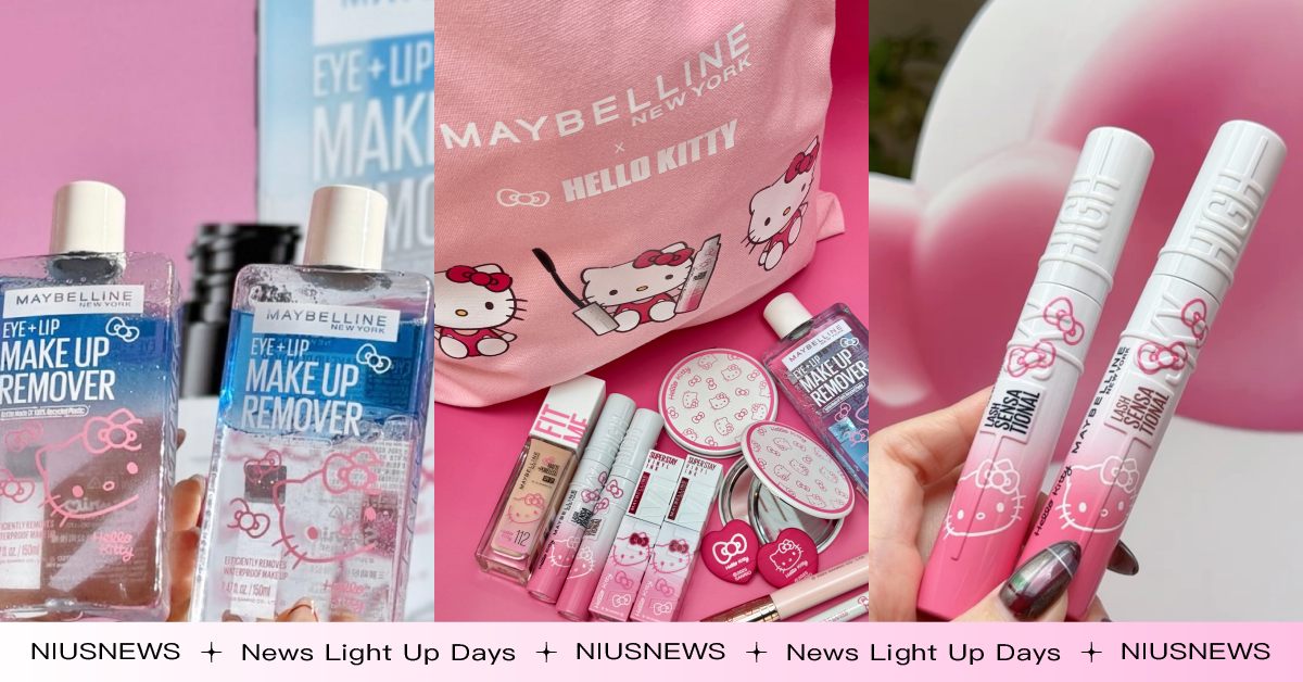 可愛爆擊！媚比琳 X HELLO KITTY推最萌跨界聯名彩妝，KITTY版眼唇卸妝液只有台灣買得到 Kitty、聯名、hello kitty、HELLO KITTY、快閃店、