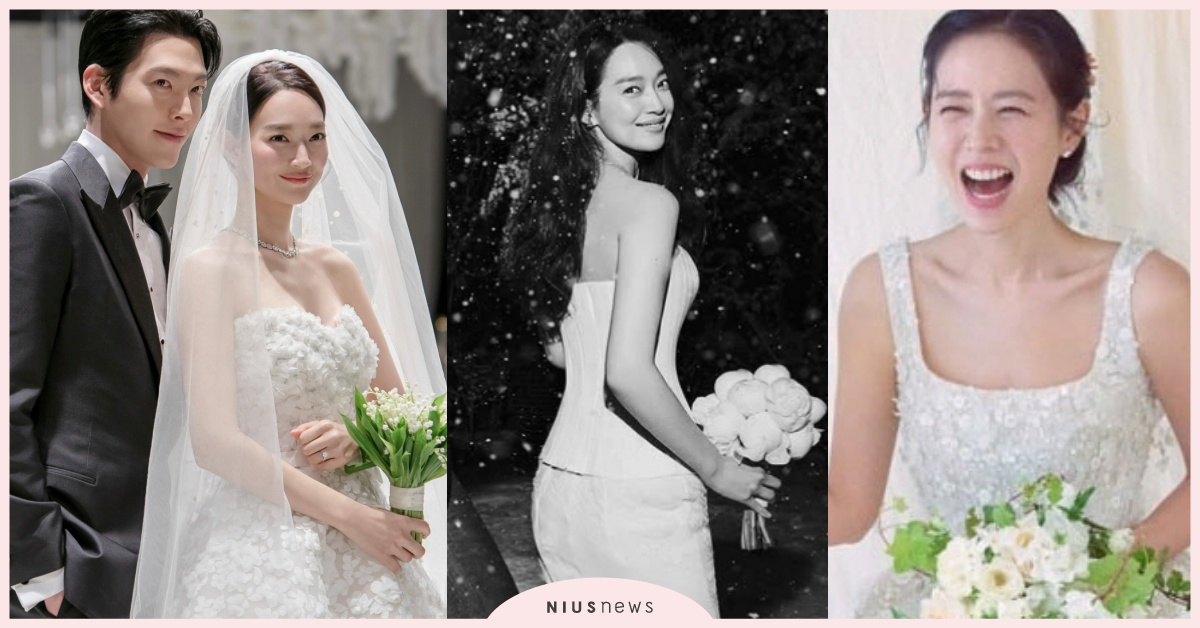 申敏兒穿「4千萬夢幻白紗」嫁了金宇彬！2套婚紗品牌被搜出，孫藝珍、金妍兒也欽點這牌 韓星婚紗、韓星婚禮、韓星結婚、申敏兒結婚、申敏兒婚禮、申敏兒婚紗、金宇彬近況、金宇彬韓劇、金宇彬復出、申敏兒新戲、金宇彬申敏兒、