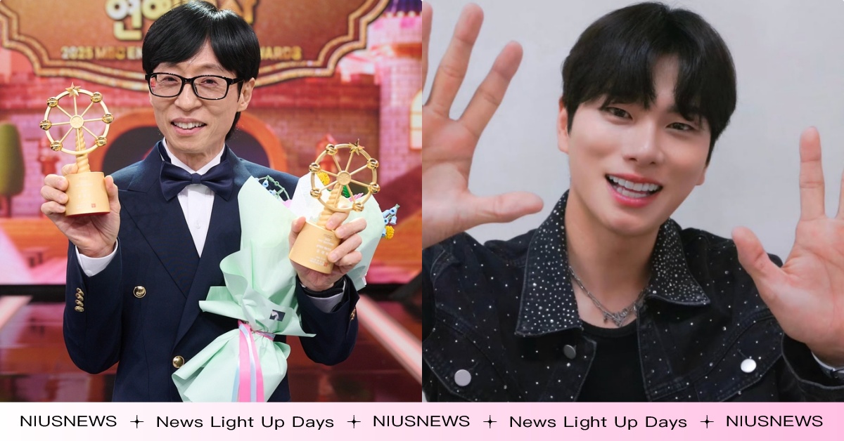 劉在錫奪大賞發豪語「要累積30個」！大方提及李伊庚、SEVENTEEN勝寛也得獎 劉在錫、劉在錫大賞、劉在錫李伊庚、2025MBC演藝大賞劉在錫、新人教練金軟景、新人教練金軟景得獎