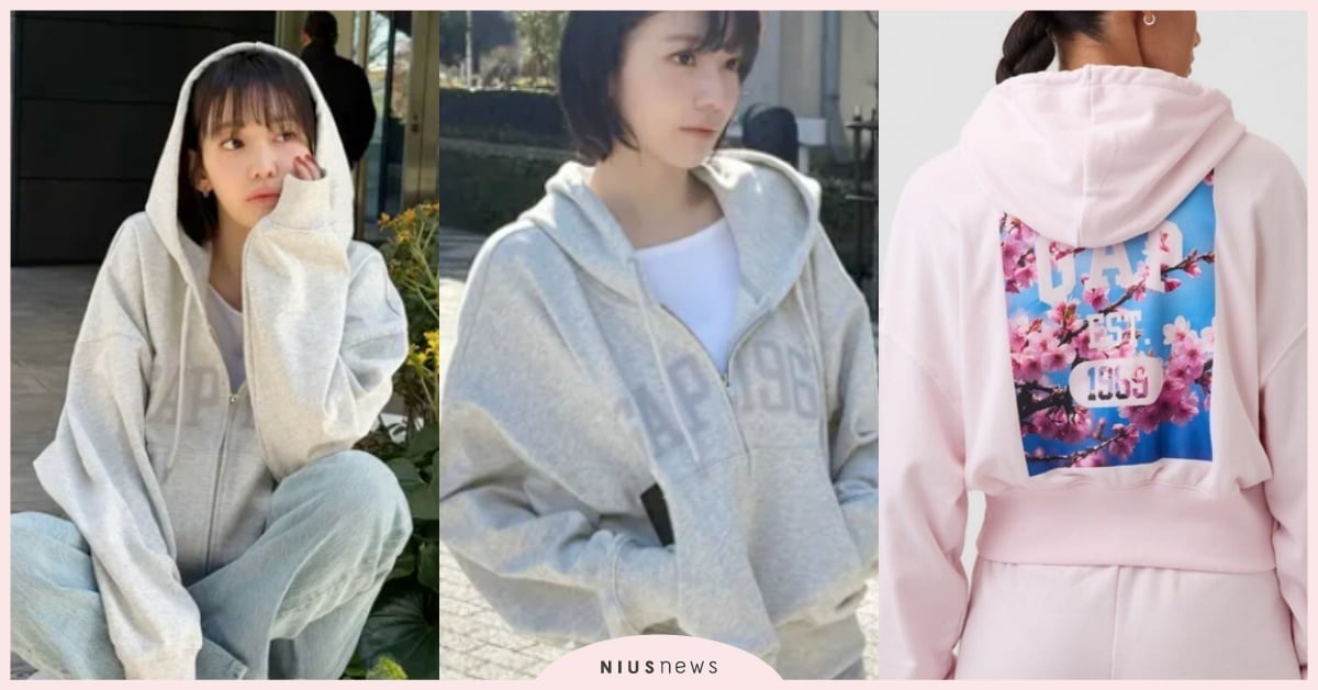 LE SSERAFIM小櫻花「同款Gap帽T」台灣有賣！日本限定8款櫻花系列首度登台 GAP台灣、GAP櫻花系列、GAP小櫻花、GAP帽T、小櫻花同款、韓星同款