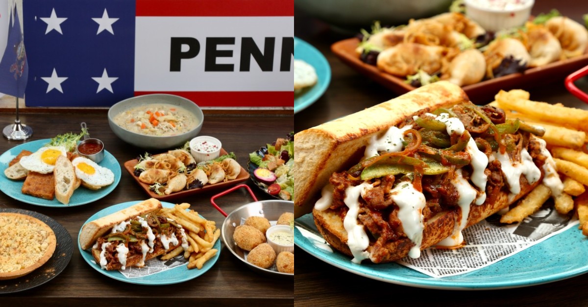 費城起司牛排太罪惡！ABV美式餐酒館推「賓夕凡尼亞州」限定菜，粉紅甜菜蛋必拍 ABV美式餐酒館、賓夕凡尼亞州美食、費城起司牛排、台北聚餐推薦、阿米希料理、妞新聞