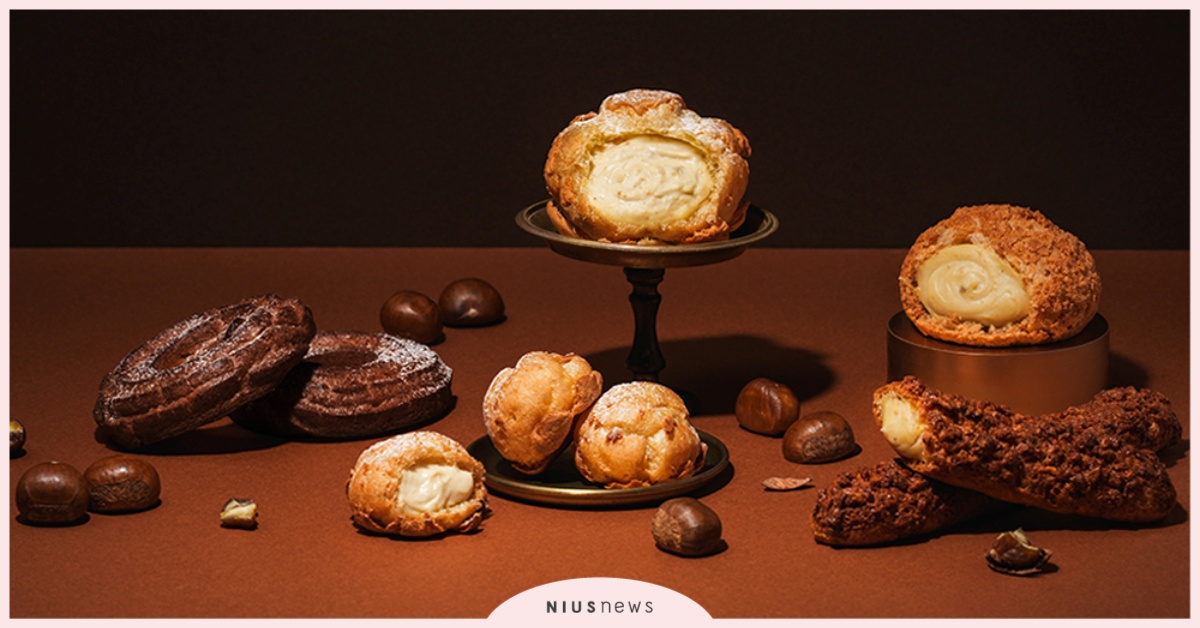 日本直送甜點新登場！beard papa’s × 茨城縣笠間市聯手推出「栗子泡芙」，秋冬必吃夢幻滋味登場啦～ beard papa’s、茨城縣笠間市、栗子泡芙、杏仁棒棒、草莓泡芙、蜜香紅茶牛乳泡芙